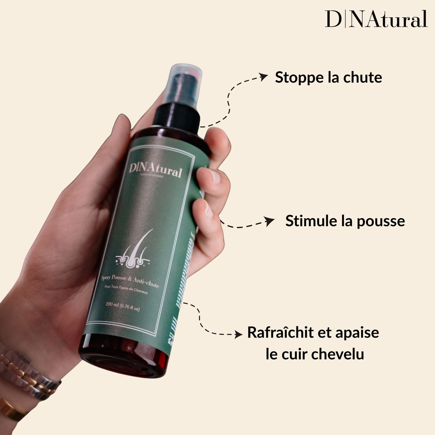 Spray pousse et anti-chute