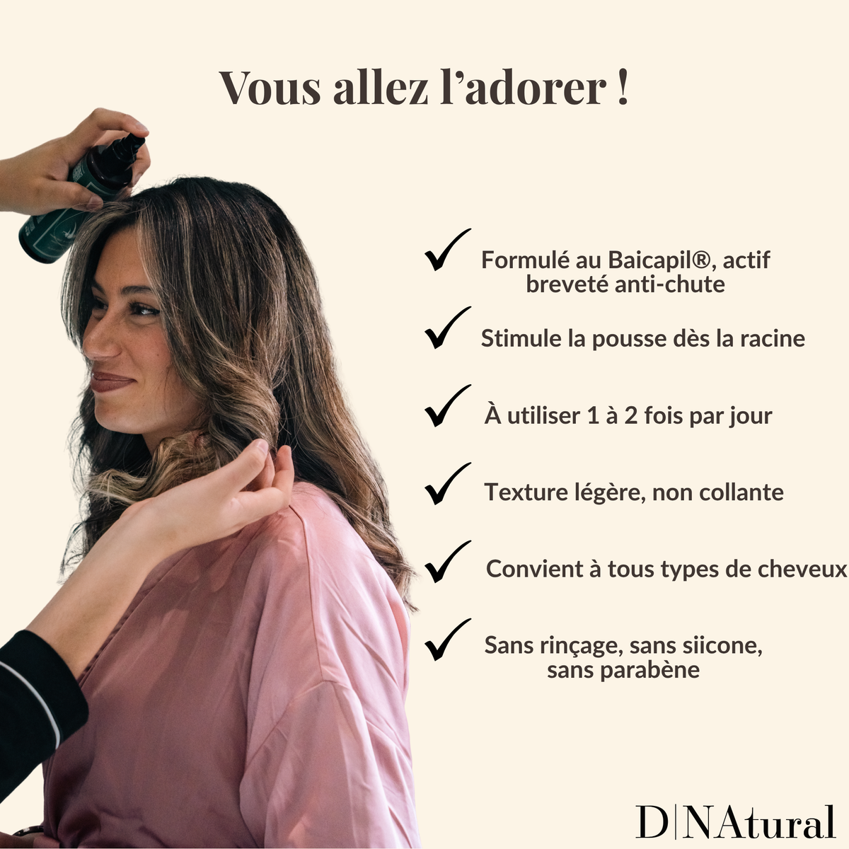Spray Accélérateur De Pousse Cheveux POUSS’BOOST - Anti-Chute - 100 Ml - Résultat Rapide - Neuf